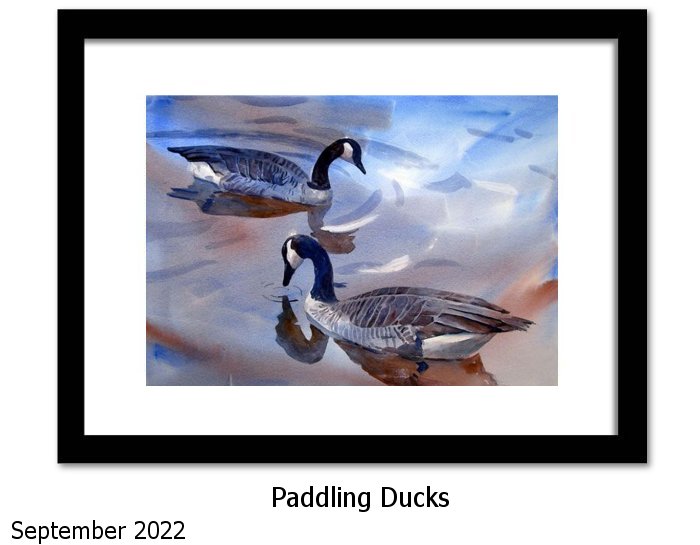 Paddling Ducks Art  Print